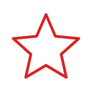 pictogramme étoile rouge