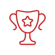 pictogramme trophée rouge